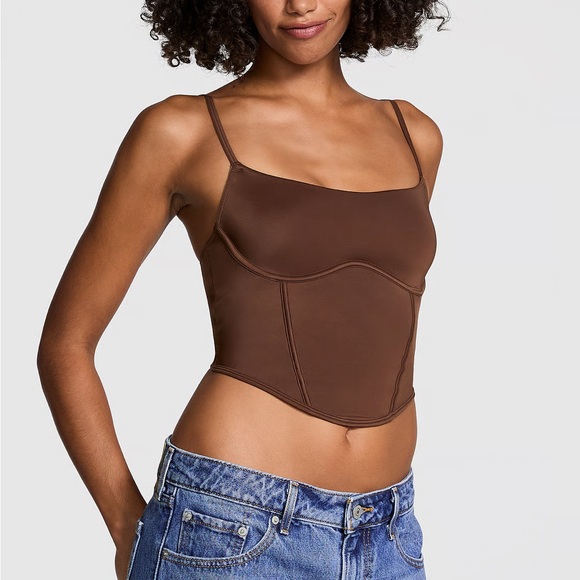 NEW Pink Cinched Micro Corset Top - Picture 5 of 5